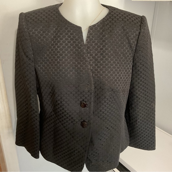 Armani Collezioni Black Blazer Size 6 - Picture 2 of 13